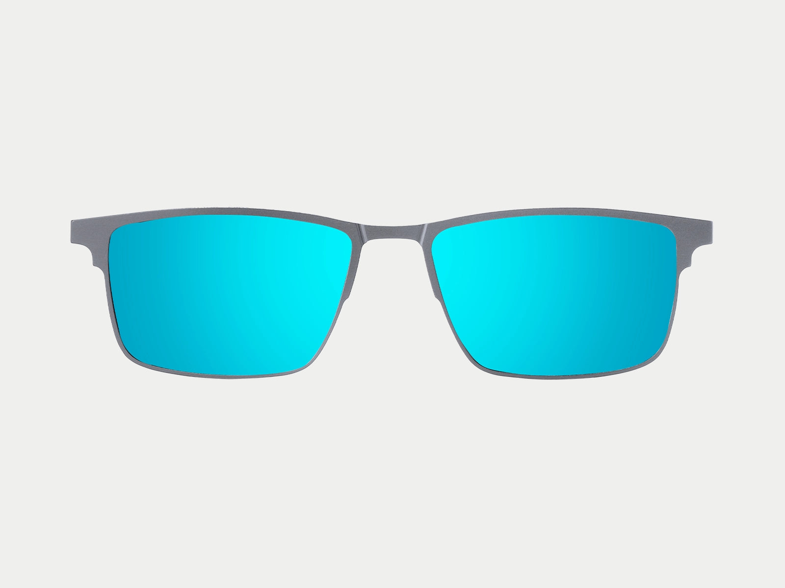 ZanyLen Jensen Men Gunmetal Magnetic Polarized Clip-on Glasses