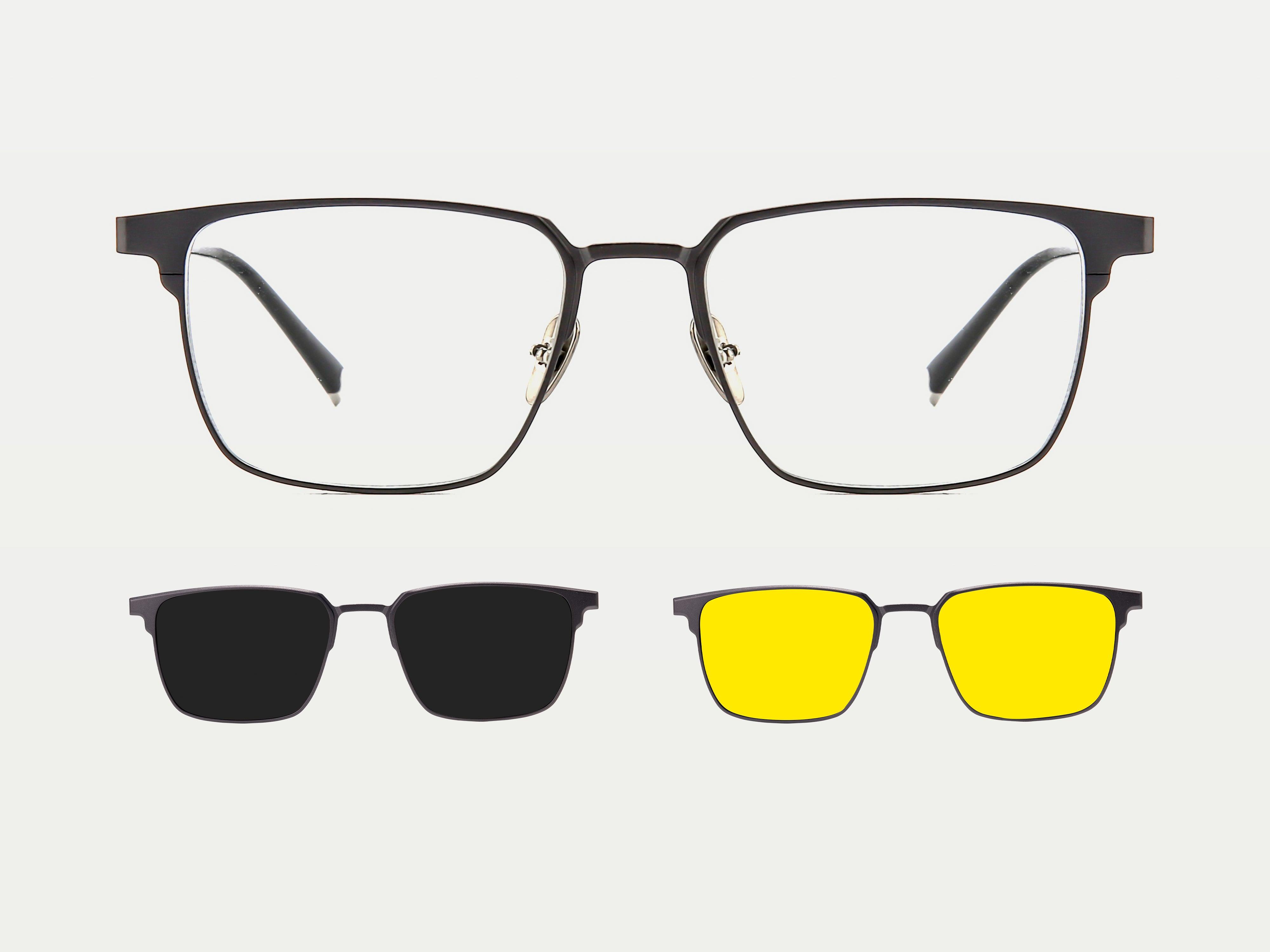 Men's New Arrival Graham Magnetic Clip-on Eyeglasses Sunglasses