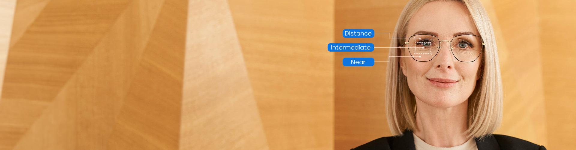 No-line Premium Digital Free Form Progressive Glasses For Men or Women ...