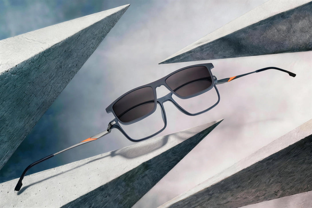 ZanyLen 180-degree Flex Spring Hinge Magnetic Clip-on Sunglasses