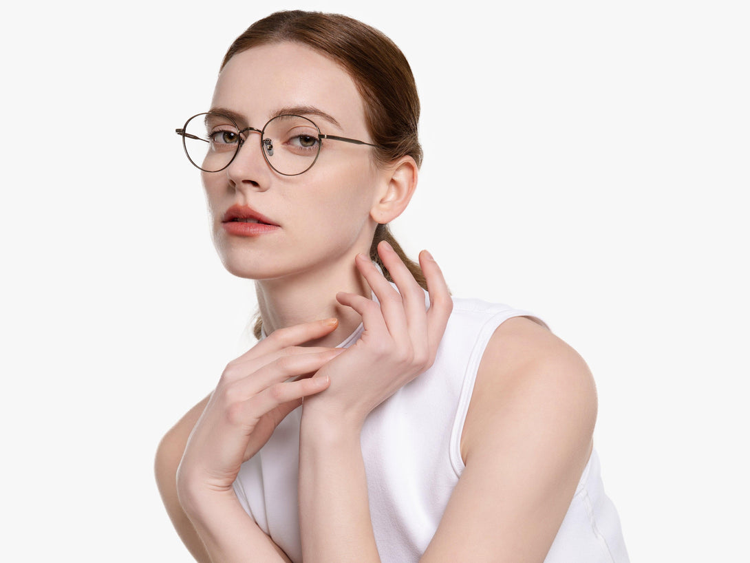 Taylor | Vintage-Chic Thin Wire Flexible Lightweight Round Eyeglasses