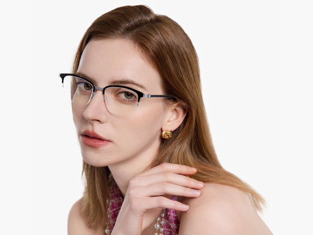 Parker | Superlight Semi-Rimless Screwless Eyeglasses