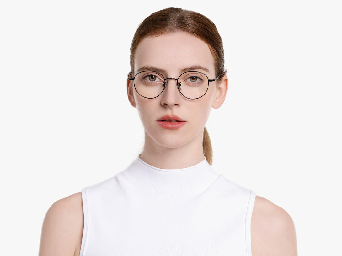 Taylor | Vintage-Chic Thin Wire Flexible Lightweight Round Eyeglasses