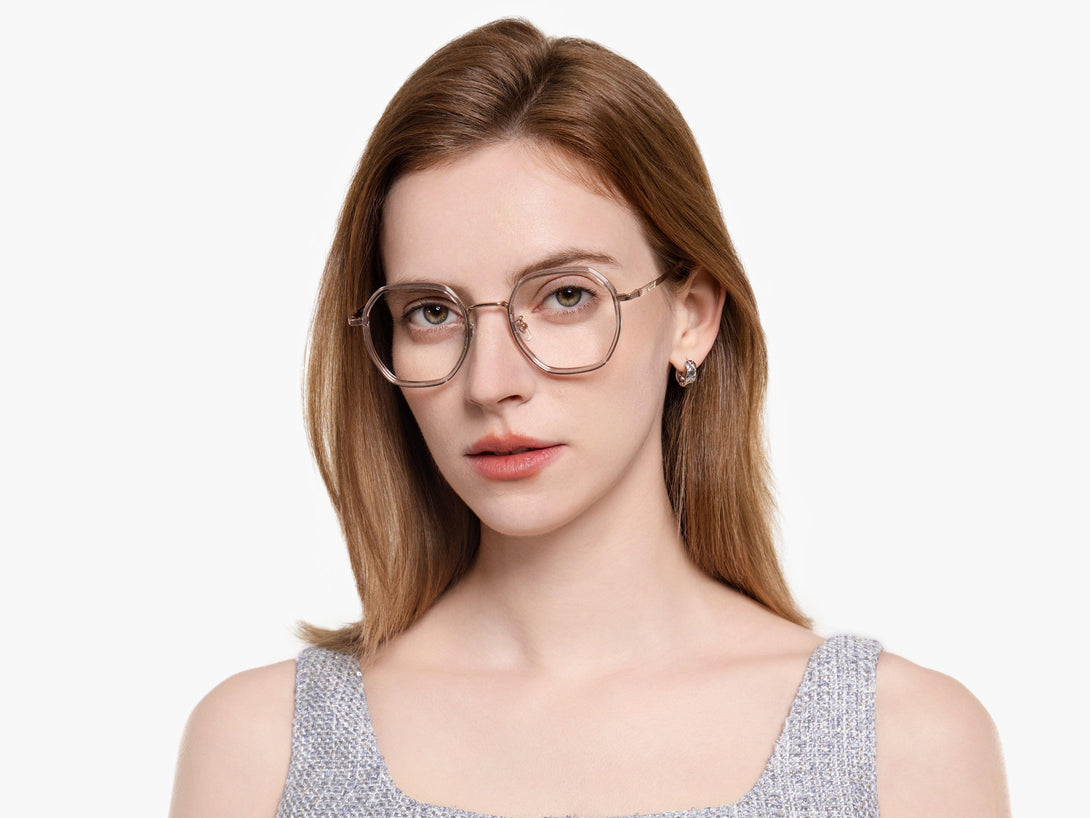 Ruby | Lightweight & Fashionable Geometric Crystal Eyeglasses