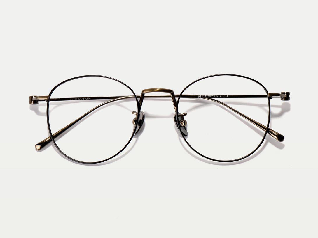 Sidney | Vintage-Chic Superlight Titanium Round Eyeglasses