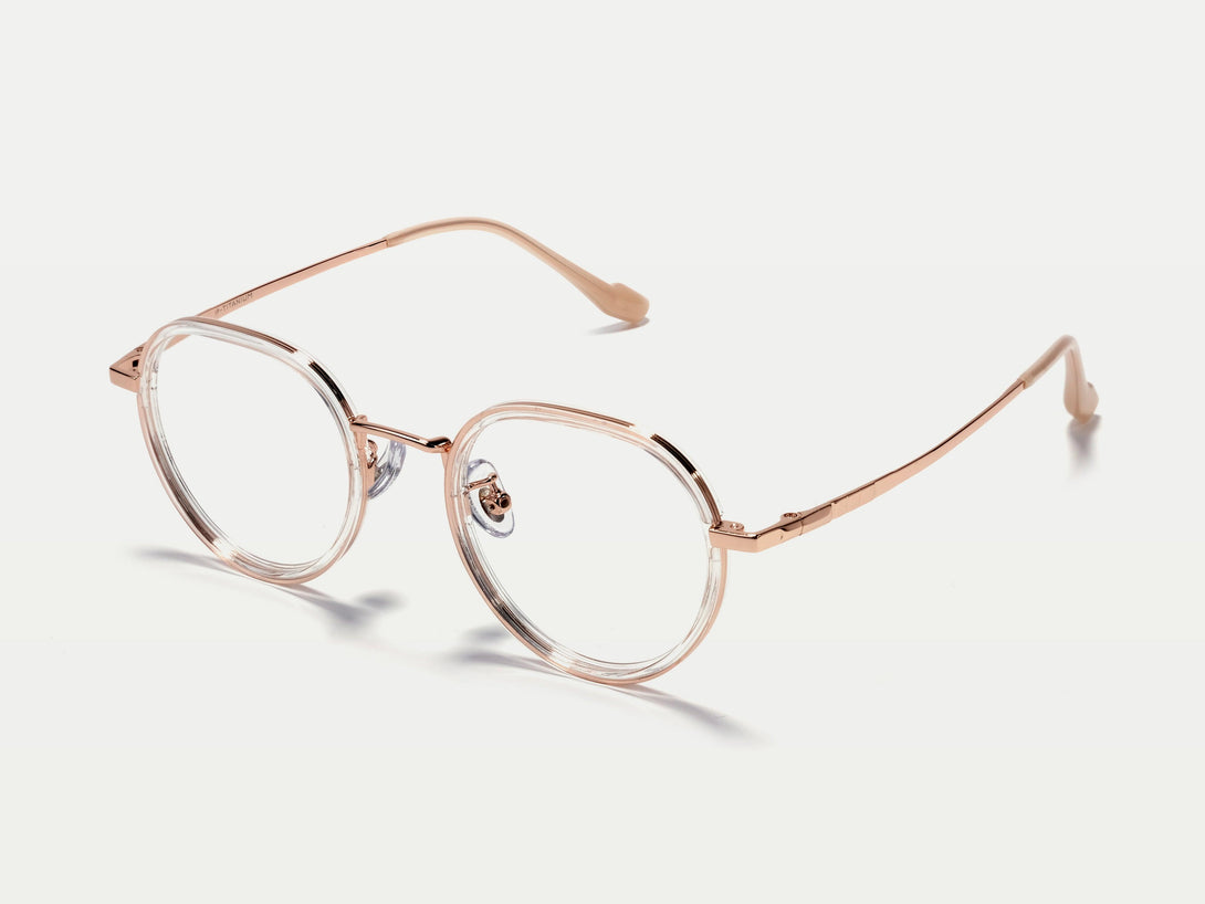 Cindy | Stylish  Lightweight Acetate & Titanium Oval Eyeglasses