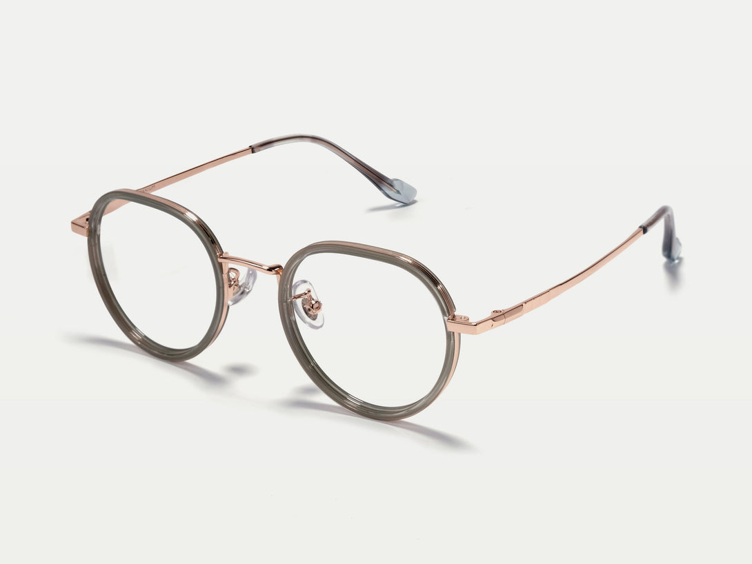 Cindy | Stylish  Lightweight Acetate & Titanium Oval Eyeglasses