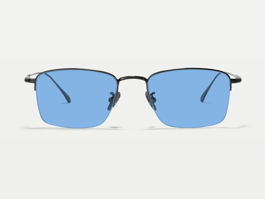 Grayson | ZanyLen Semi-rimless Thin Wire Tinted Sunglasses