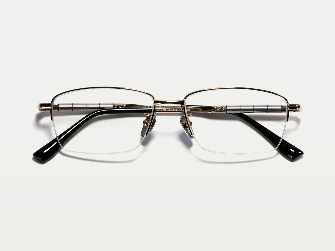 Bill | Semi-rimless Classic Titanium Glasses | ZanyLen 2024 New Arrival