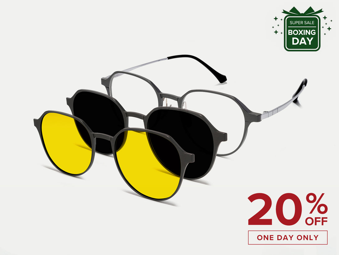 Calvin | Magnetic Clip-on Glasses | ZanyLen New Arrival 2024