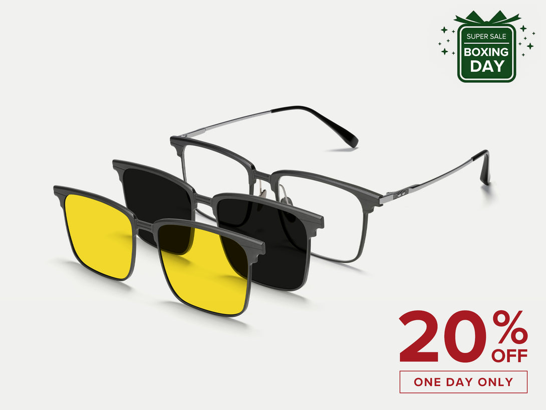 Alan | Magnetic Clip-on Glasses | ZanyLen New Arrival 2024