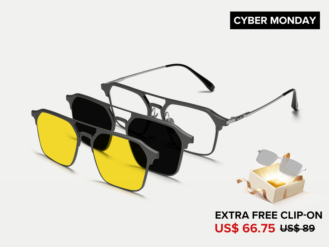 Michael | Magnetic Clip-on Glasses | ZanyLen New Arrival 2024