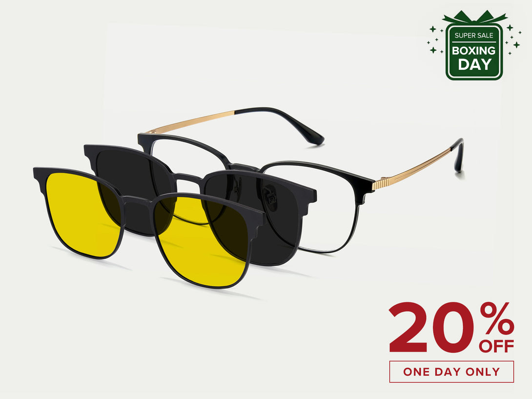 Aron | Magnetic Clip-on Glasses | ZanyLen New Arrival 2024