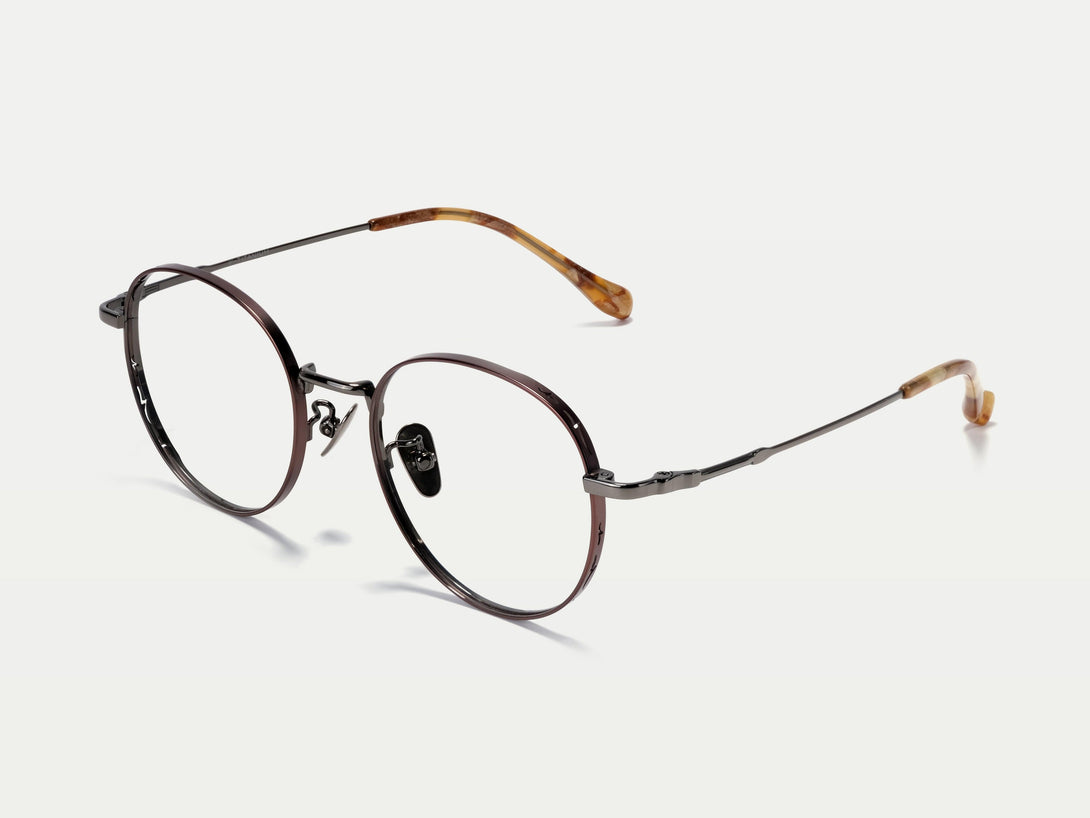 Sicily | Retro-Chic Full-rim Titanium Round Eyeglasses