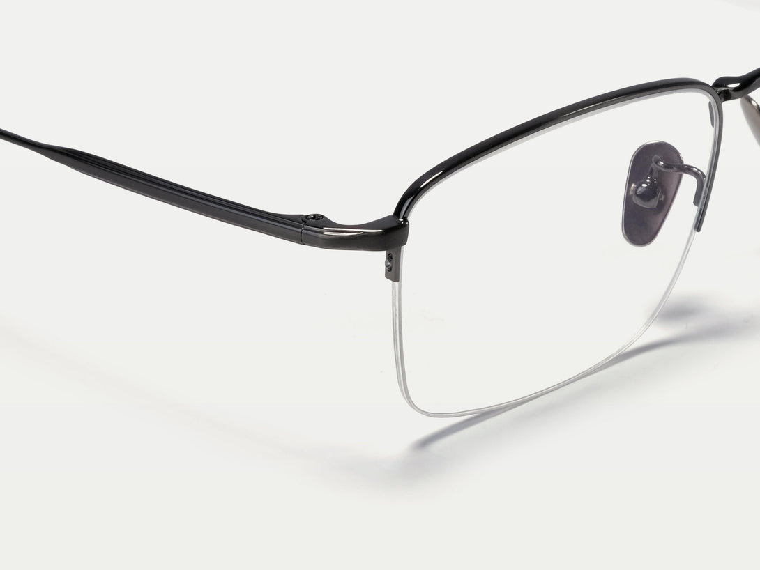 Gatsby | ZanyLen Classic Designed Semi-Rimless Titanium Eyeglasses