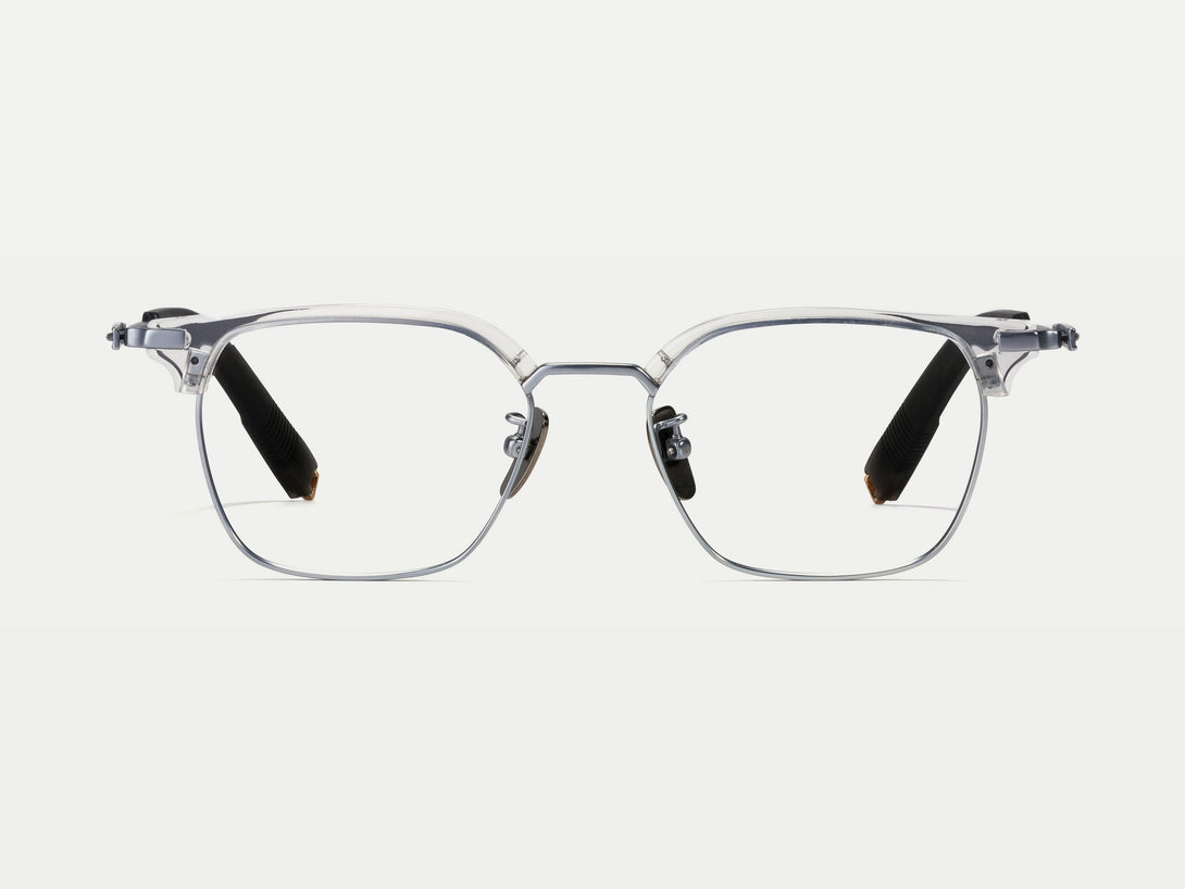 Santino | Retro Acetate Browline Titanium Eyeglasses | ZanyLen 2024 New Arrival