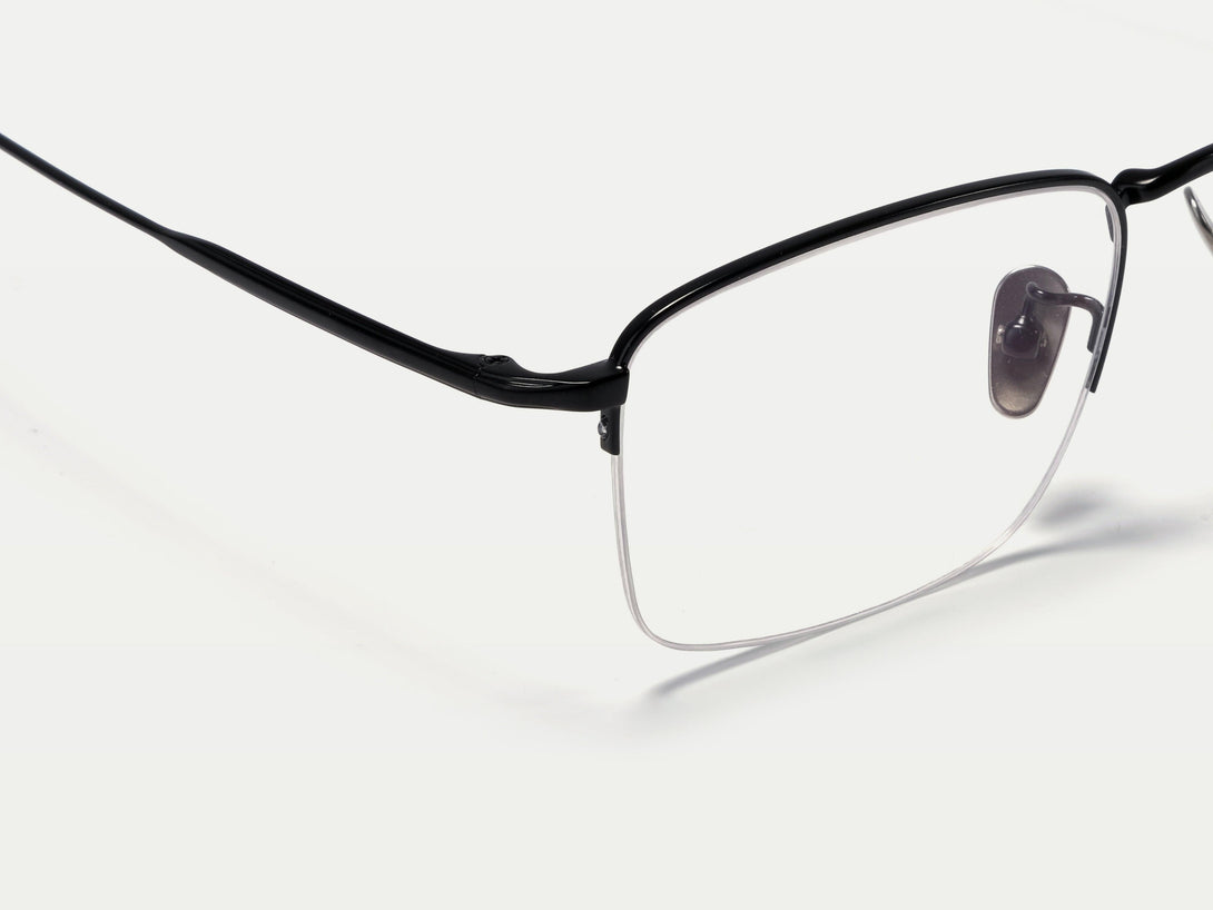 Gatsby | ZanyLen Classic Designed Semi-Rimless Titanium Eyeglasses