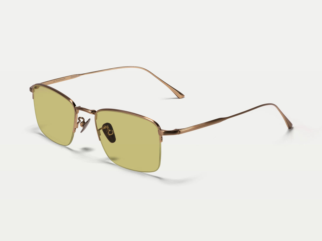 Grayson | ZanyLen Semi-rimless Thin Wire Tinted Sunglasses