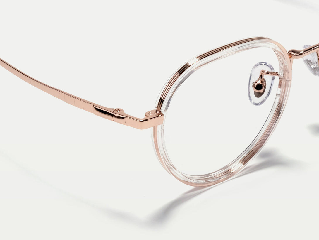 Cindy | Stylish  Lightweight Acetate & Titanium Oval Eyeglasses