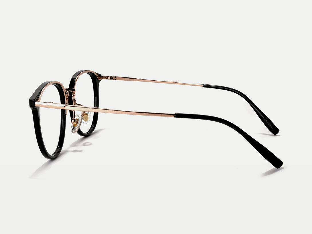 Michelle | Chic-Vintage Round Oversized Titanium Eyeglasses