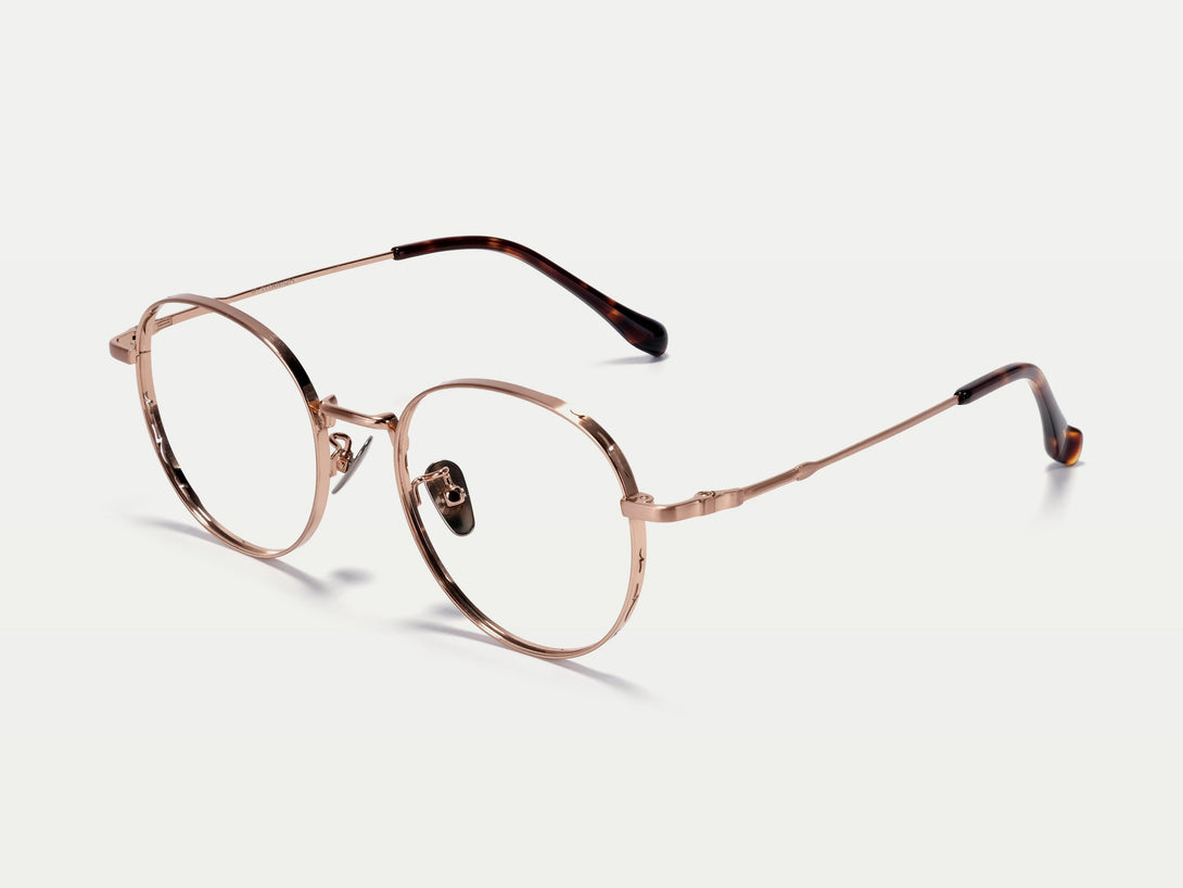 Sicily | Retro-Chic Full-rim Titanium Round Eyeglasses