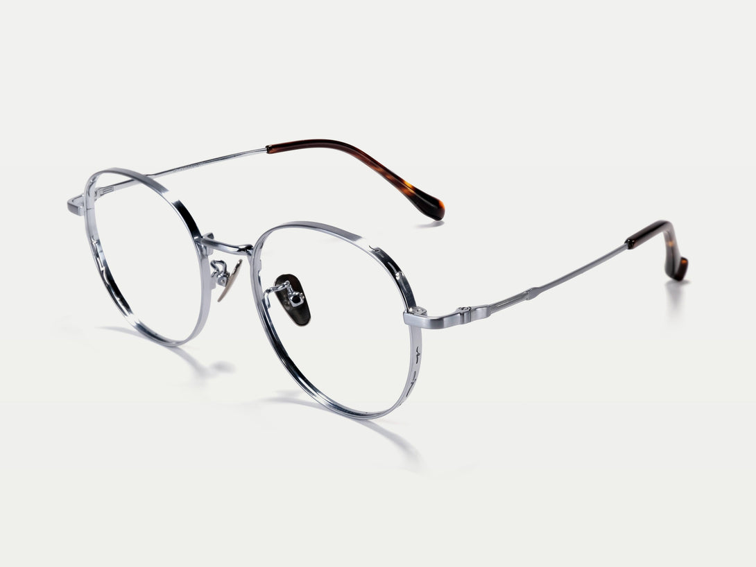 Sicily | Retro-Chic Full-rim Titanium Round Eyeglasses