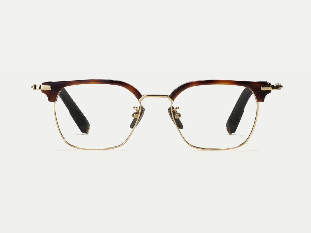 Santino | Retro Acetate Browline Titanium Eyeglasses | ZanyLen 2025 New Arrival