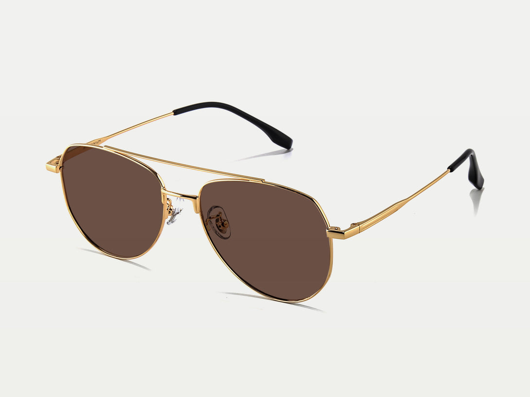 Ogden | Trendy Aviator Thin Wire Polarized Sunglasses | 2024 New Arrival