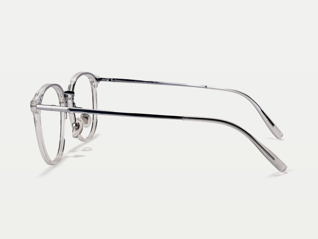 Michelle | Chic-Vintage Round Oversized Titanium Eyeglasses