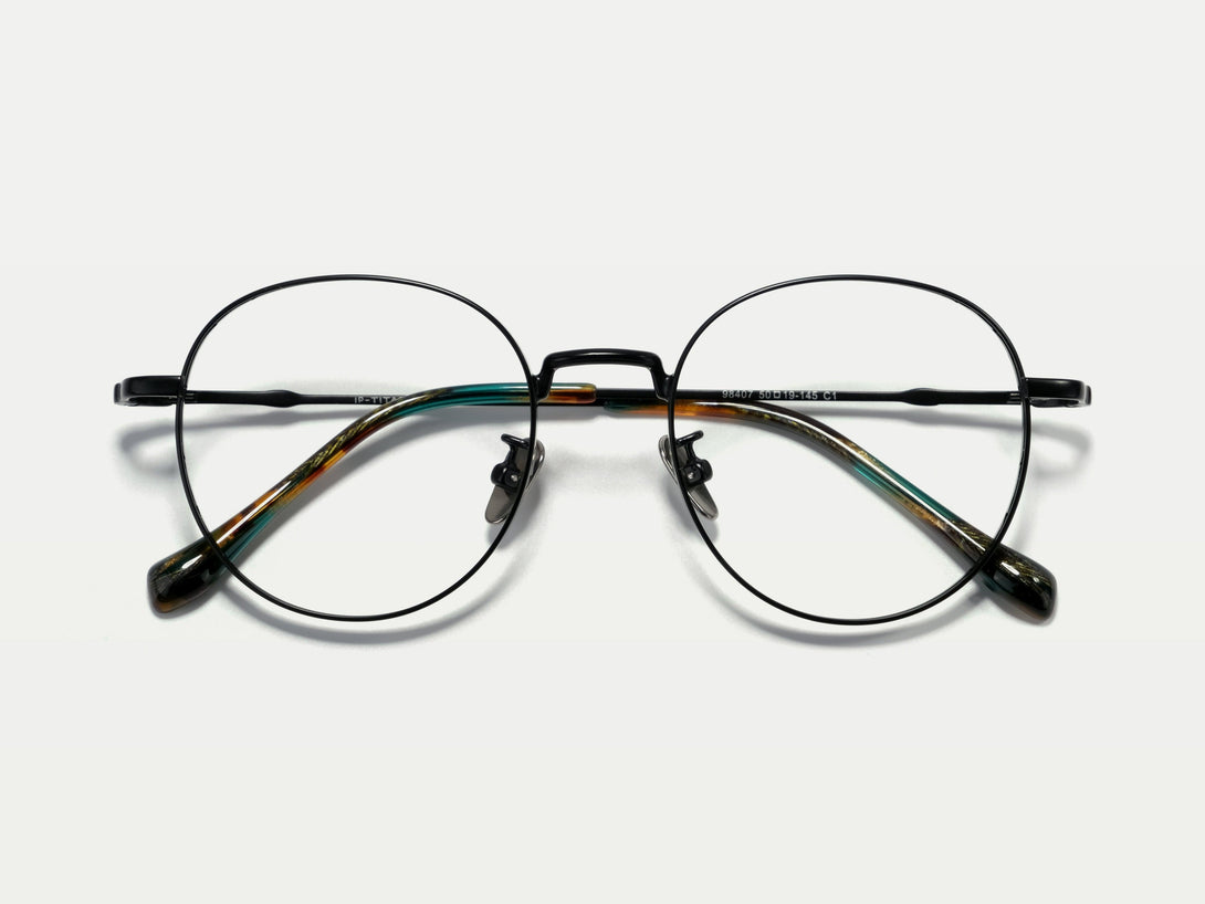 Sicily | Retro-Chic Full-rim Titanium Round Eyeglasses