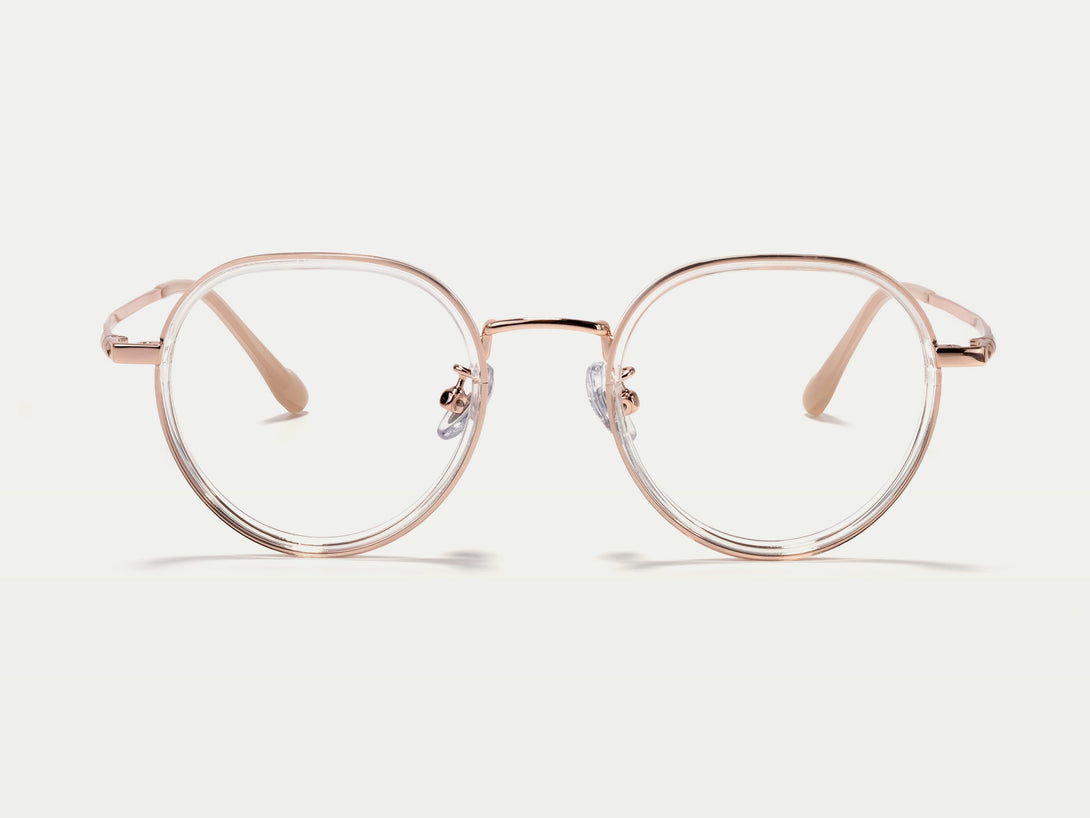 Cindy | Stylish  Lightweight Acetate & Titanium Oval Eyeglasses