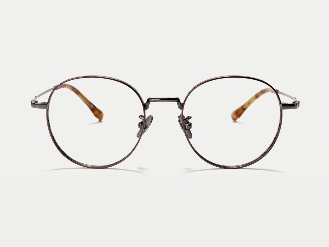 Sicily | Retro-Chic Full-rim Titanium Round Eyeglasses