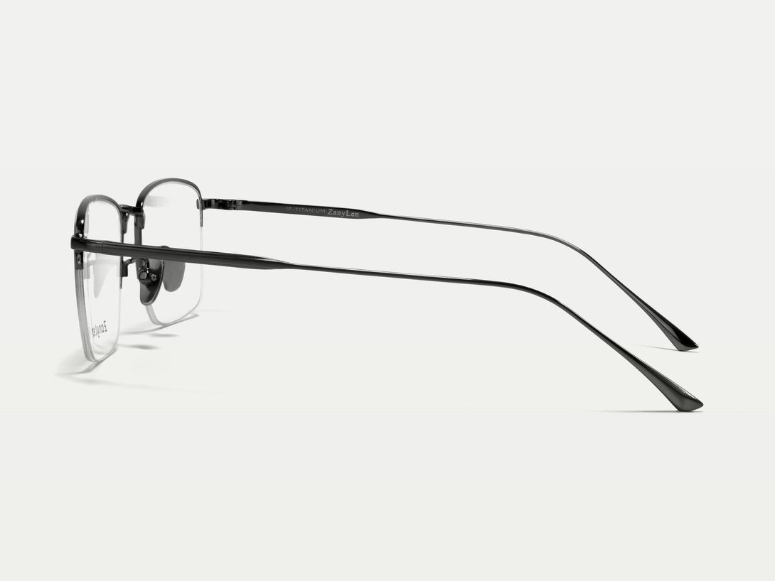 Gatsby | ZanyLen Classic Designed Semi-Rimless Titanium Eyeglasses