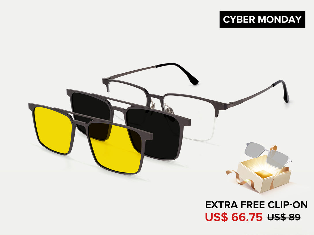 Benjamin | Magnetic Clip-on Glasses | ZanyLen New Arrival 2024