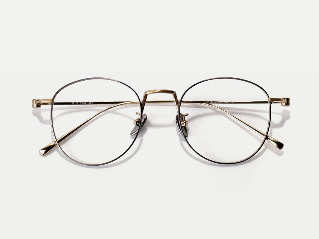 Sidney | Vintage-Chic Superlight Titanium Round Eyeglasses