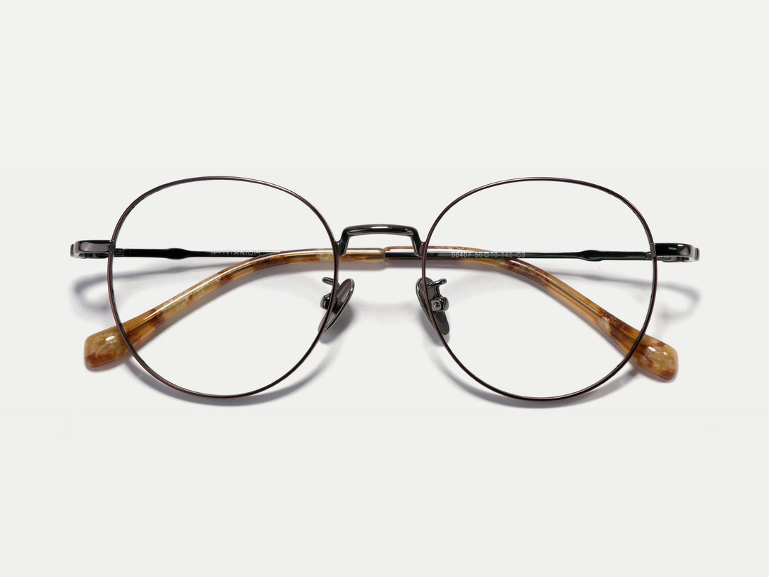 Sicily | Retro-Chic Full-rim Titanium Round Eyeglasses