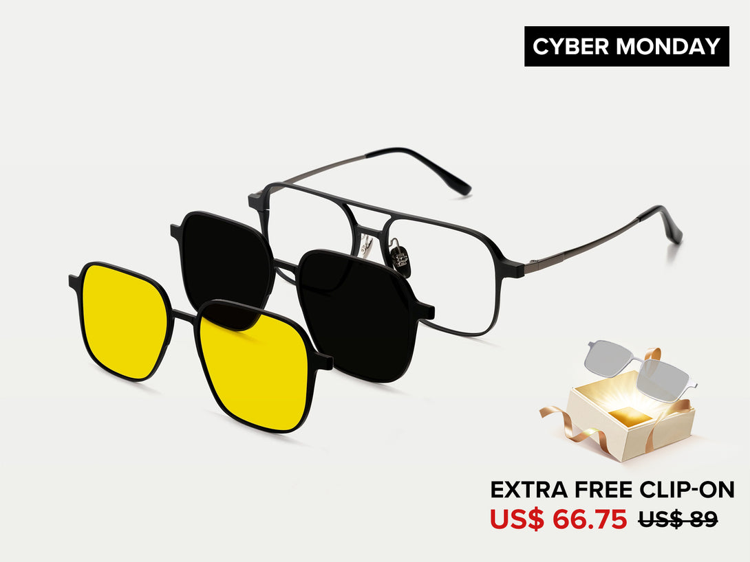 Arnold | Magnetic Clip-on Glasses | ZanyLen New Arrival 2024