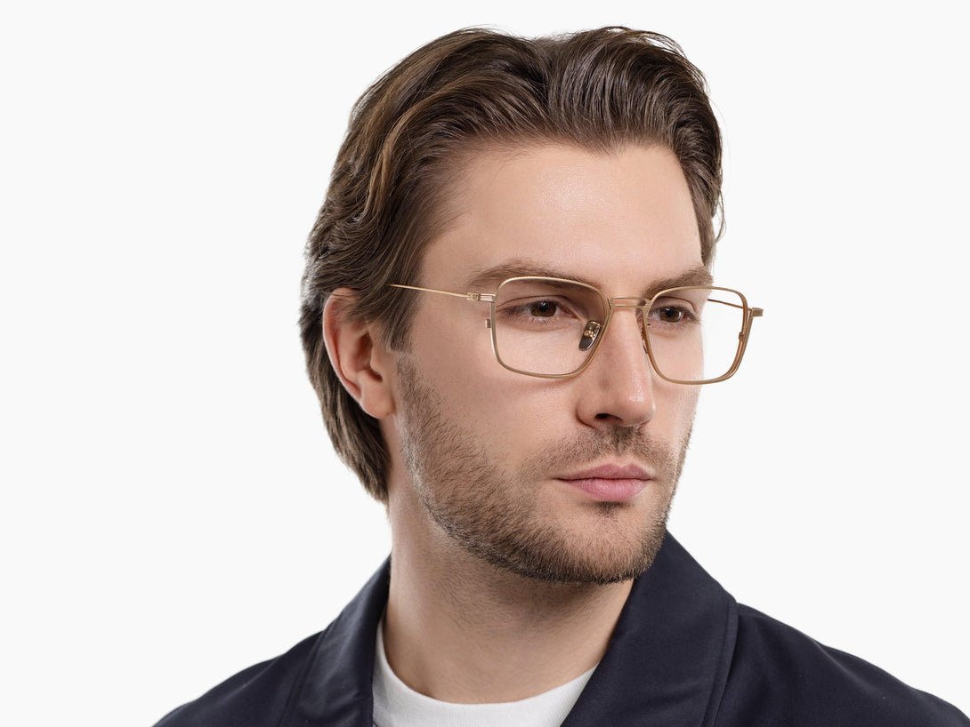 Noah | Classic ZanyLen Designed Large-sized Thin Wire Titanium Eyeglasses