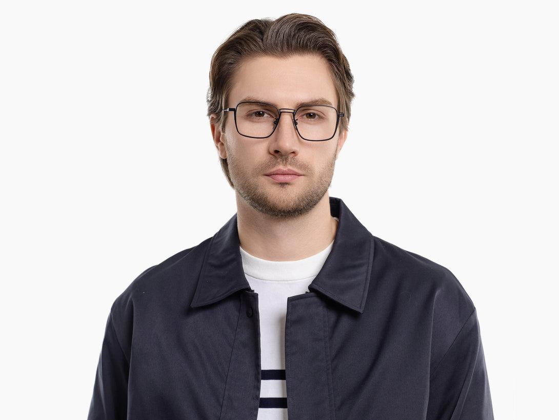 Noah | Classic ZanyLen Designed Large-sized Thin Wire Titanium Eyeglasses