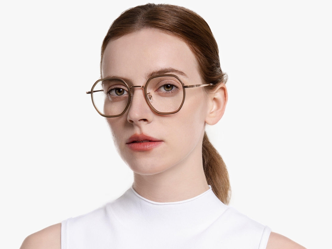 Ruby | Lightweight & Fashionable Geometric Crystal Eyeglasses