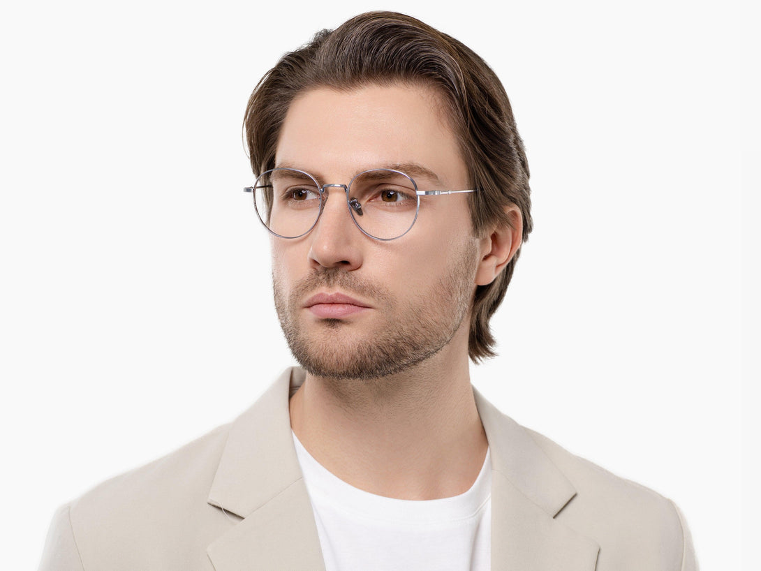 Sicily | Retro-Chic Full-rim Titanium Round Eyeglasses