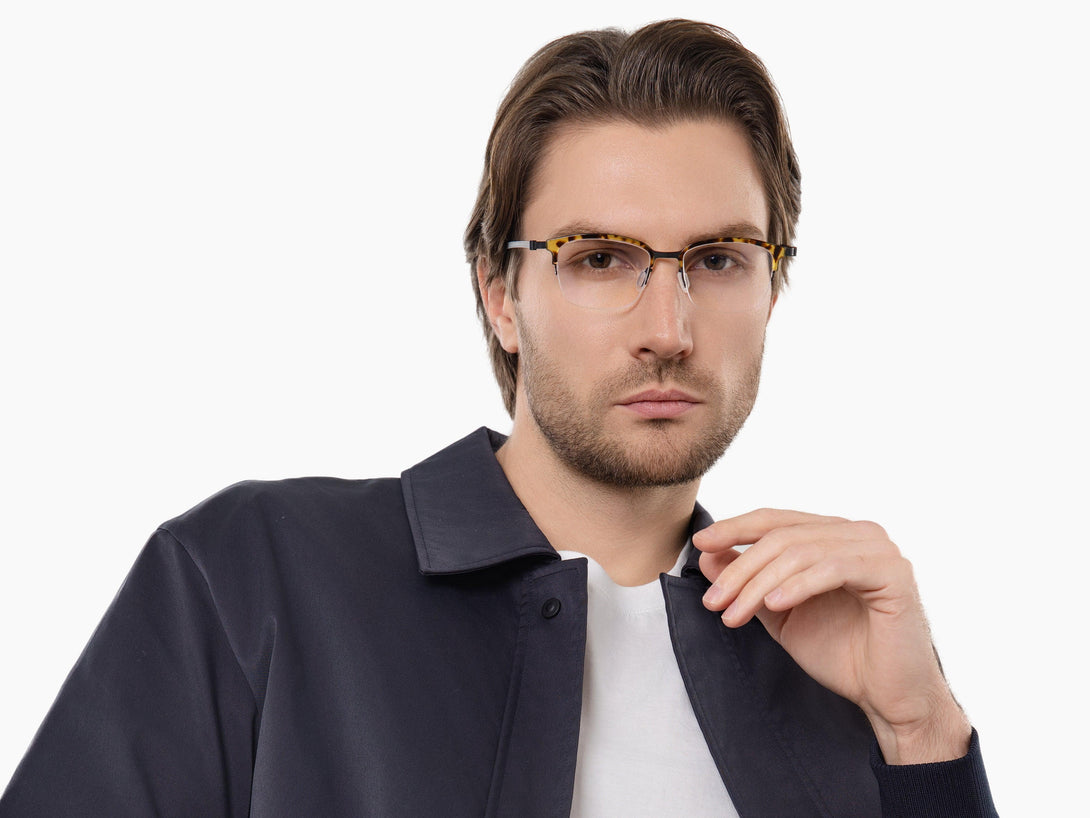 Parker | Superlight Semi-Rimless Screwless Eyeglasses