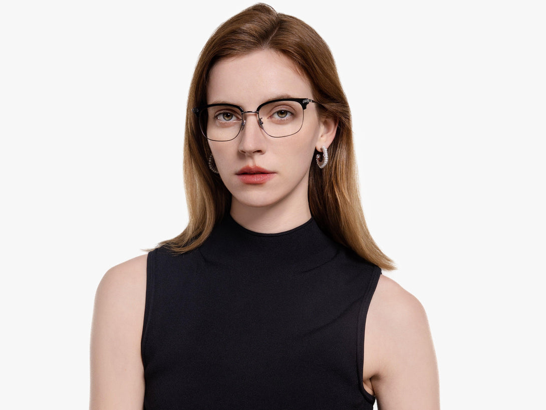 Flynn | Browline Retro-Vintage Glasses | ZanyLen 2024 Hottest