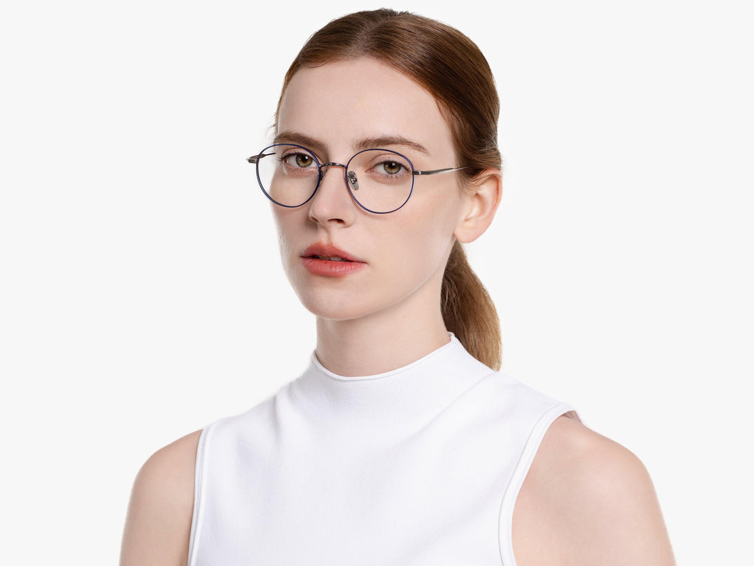 Taylor | Vintage-Chic Thin Wire Flexible Lightweight Round Eyeglasses