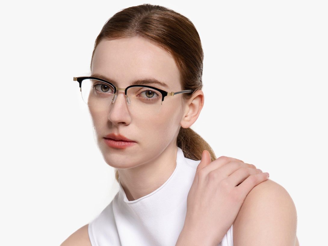 Parker | Superlight Semi-Rimless Screwless Eyeglasses