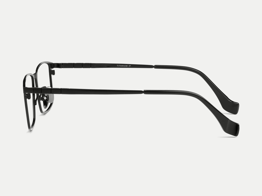 Men's Classical Full-rim Large Rectangular Titanium Eyeglasses – ZANYLEN