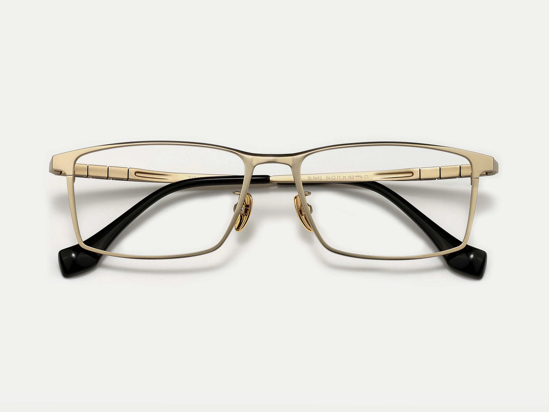 Rectangular Full Rim Men's Classical Full-rim Large Rectangular Titanium Eyeglasses – ZANYLEN