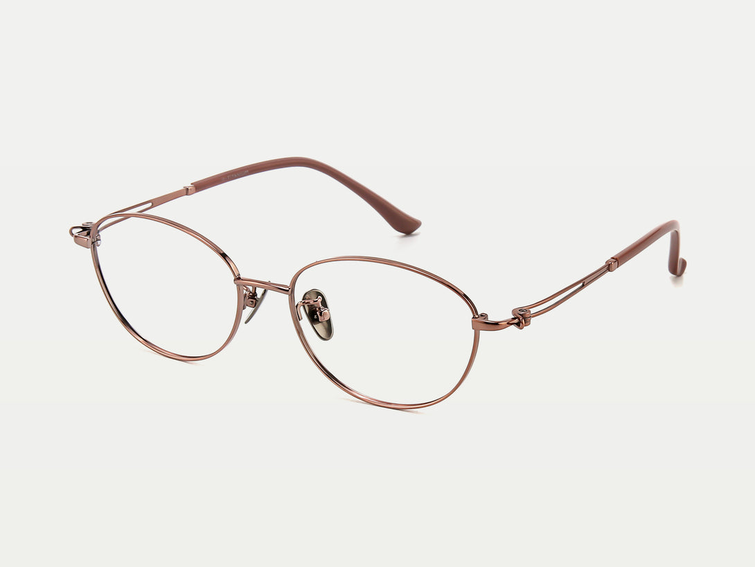 Athena | Elegant Titanium Thin Wire Oval Eyeglasses | ZanyLen 2024 New Arrival