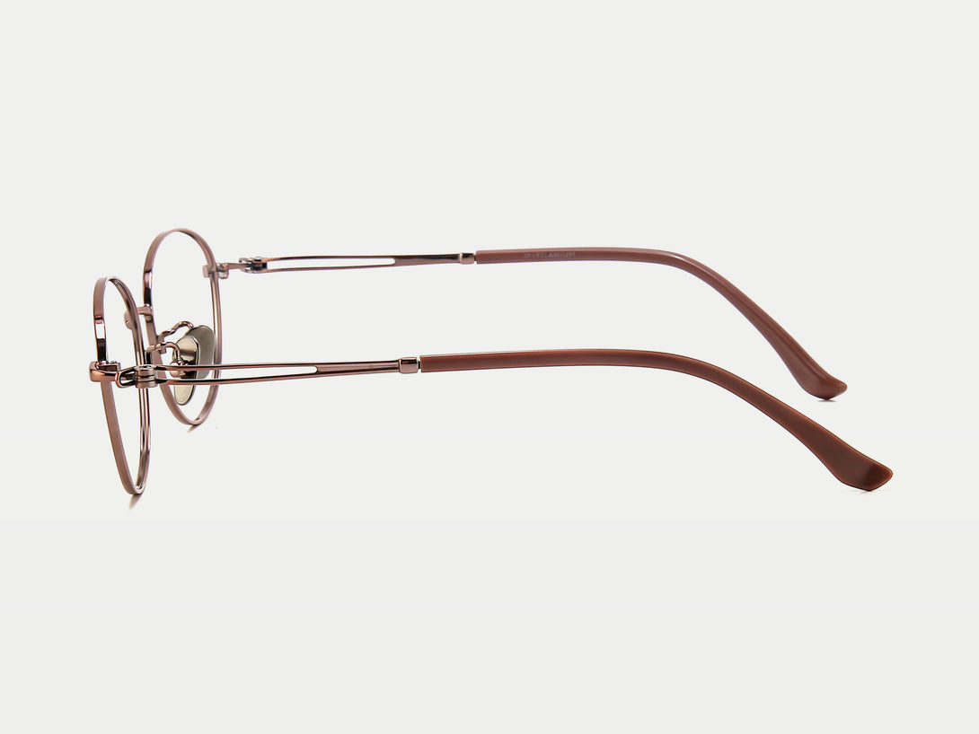 Athena | Elegant Titanium Thin Wire Oval Eyeglasses | ZanyLen 2024 New Arrival