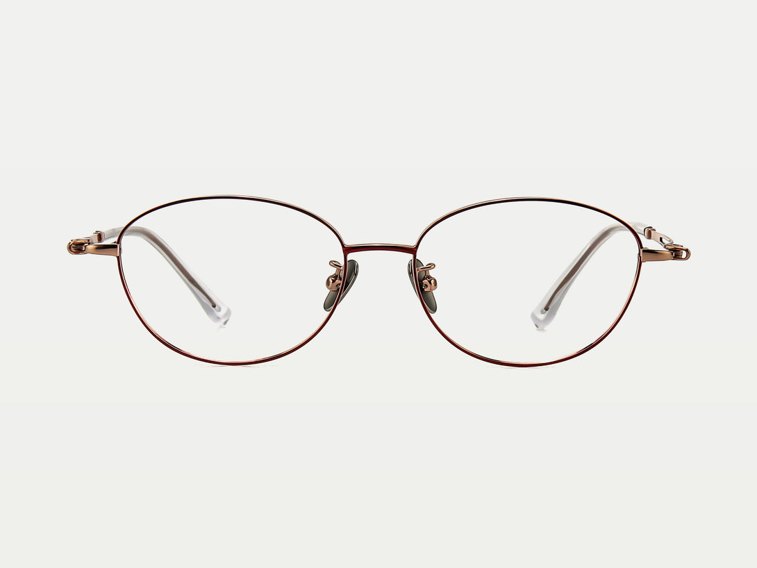 Athena | Elegant Titanium Thin Wire Oval Eyeglasses | ZanyLen 2024 New Arrival